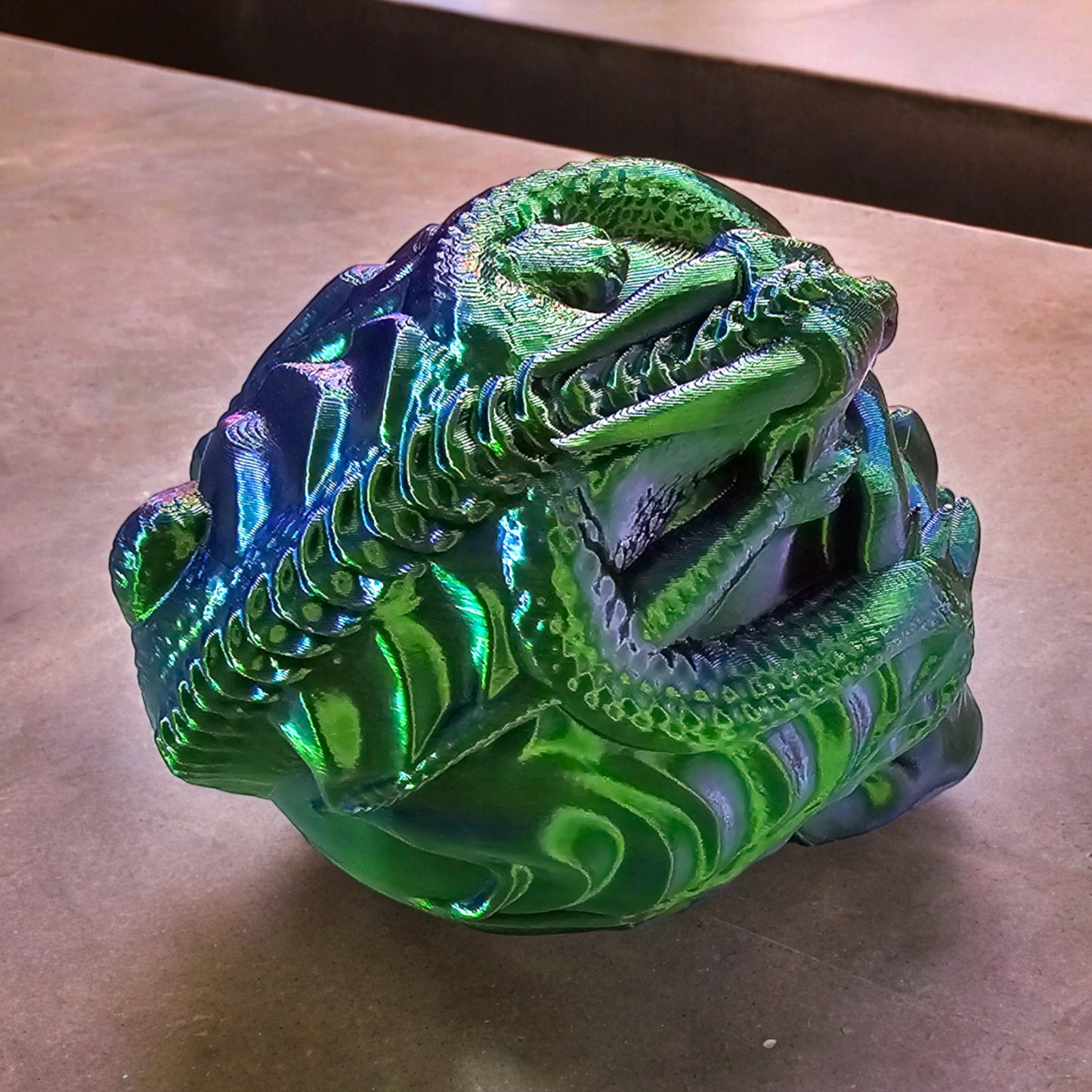 Dragon Skull. Home Decor, Fantasy, Dragons, Gothic, Dragon on a skull ornament, figurine, display peice.