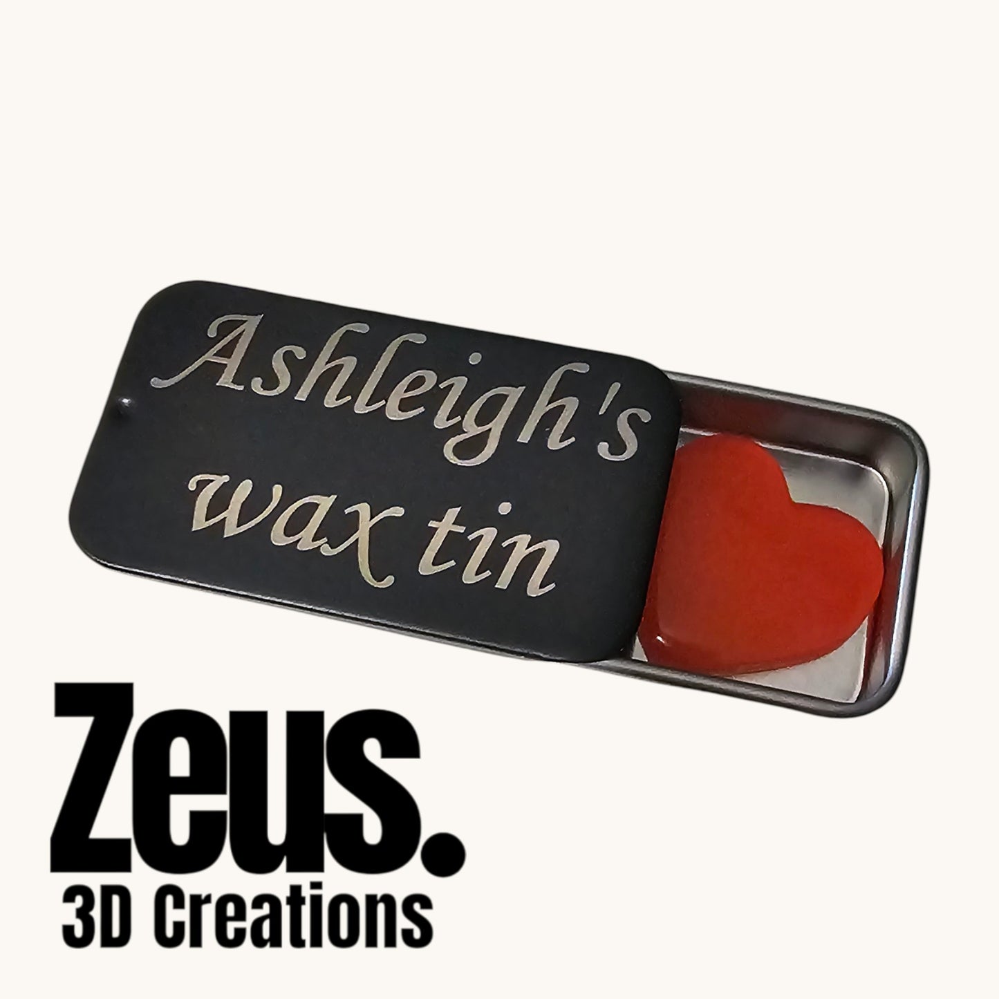 Diamond Painting Wax Tin. Personalised tin