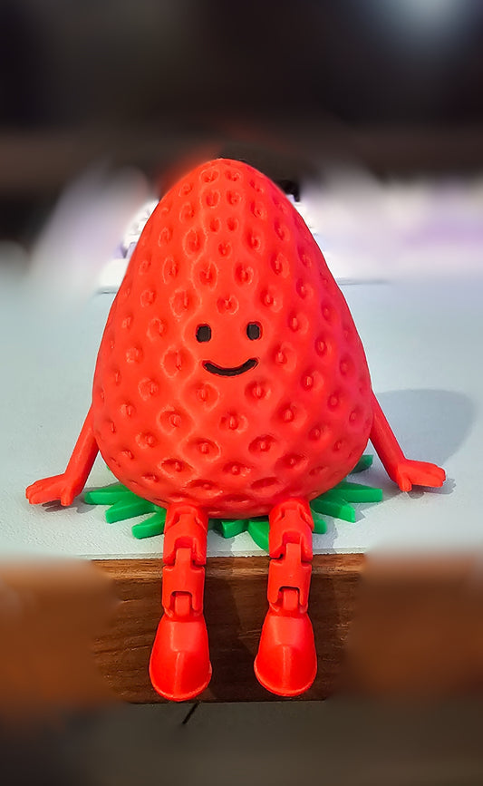 Strawberry desk storage pot