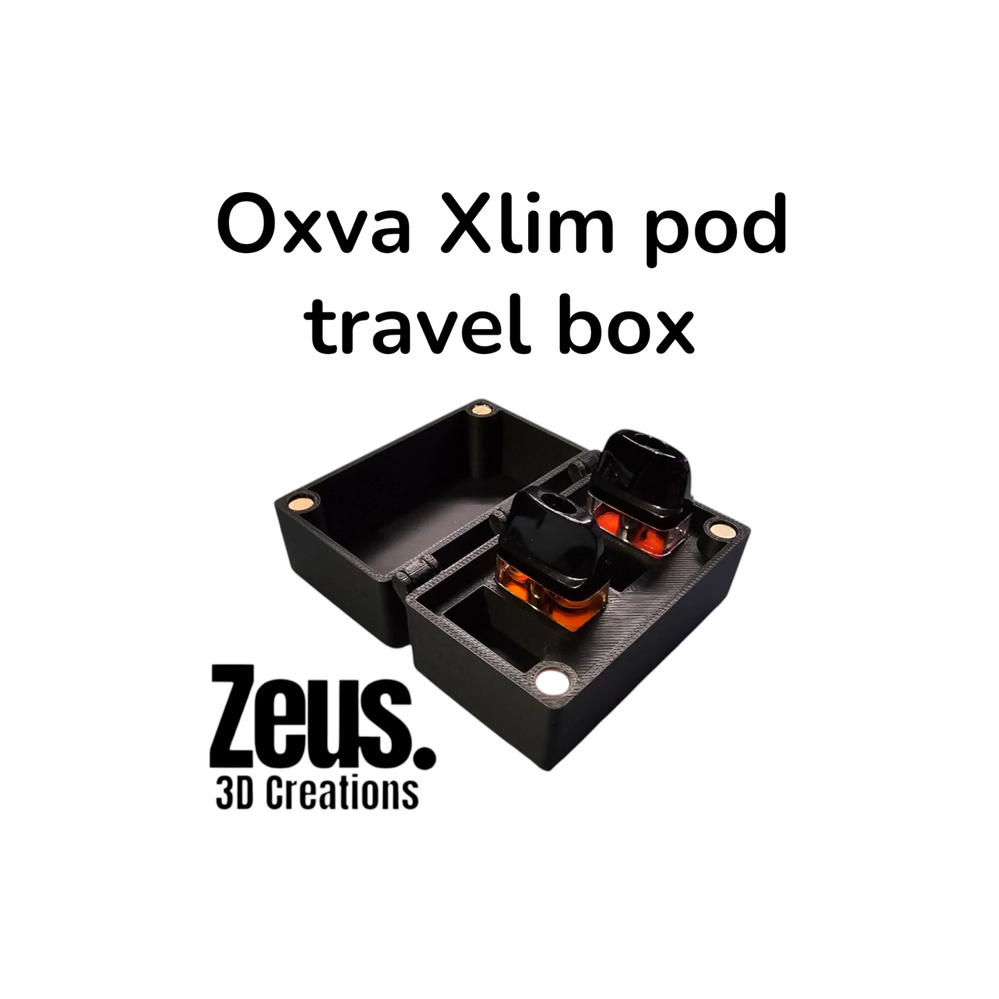 OXVA Xlim pod box, pod storage box, travel case, Custom Logo on the lid