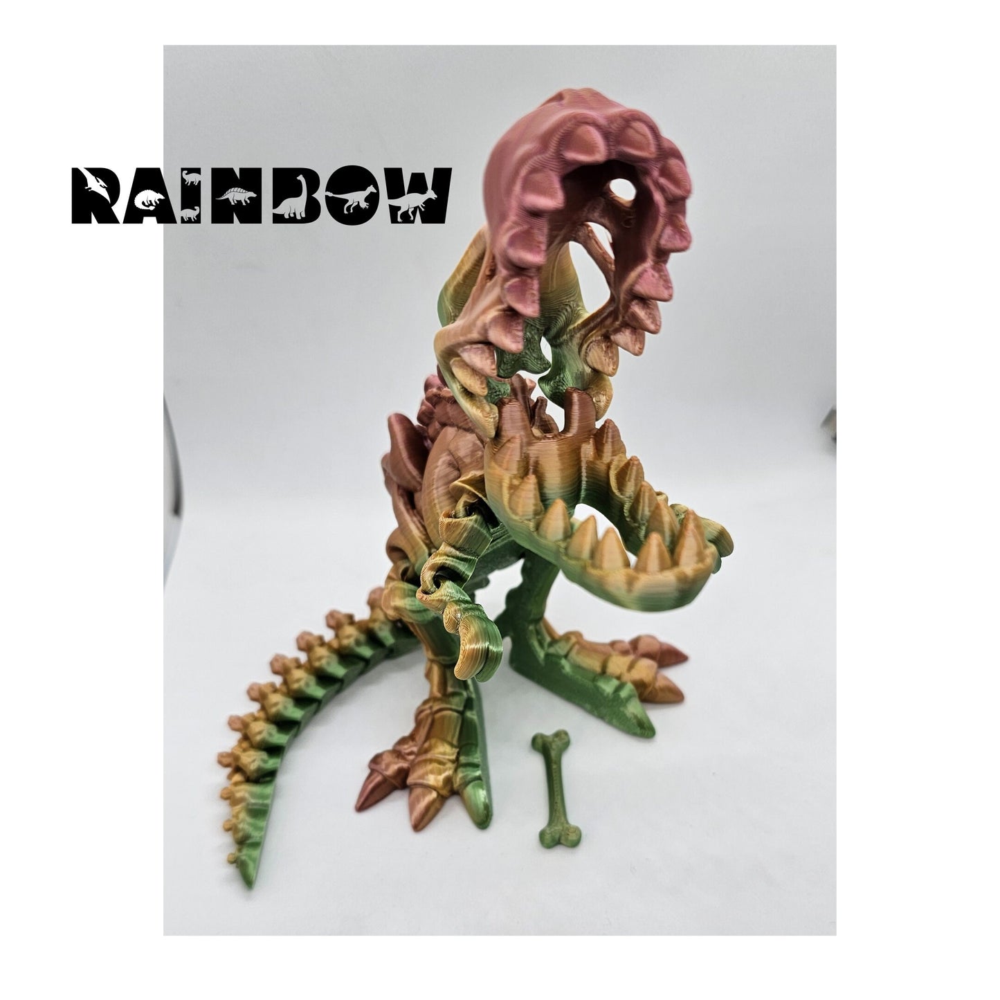 Flexi skeleton t-rex dinosaur