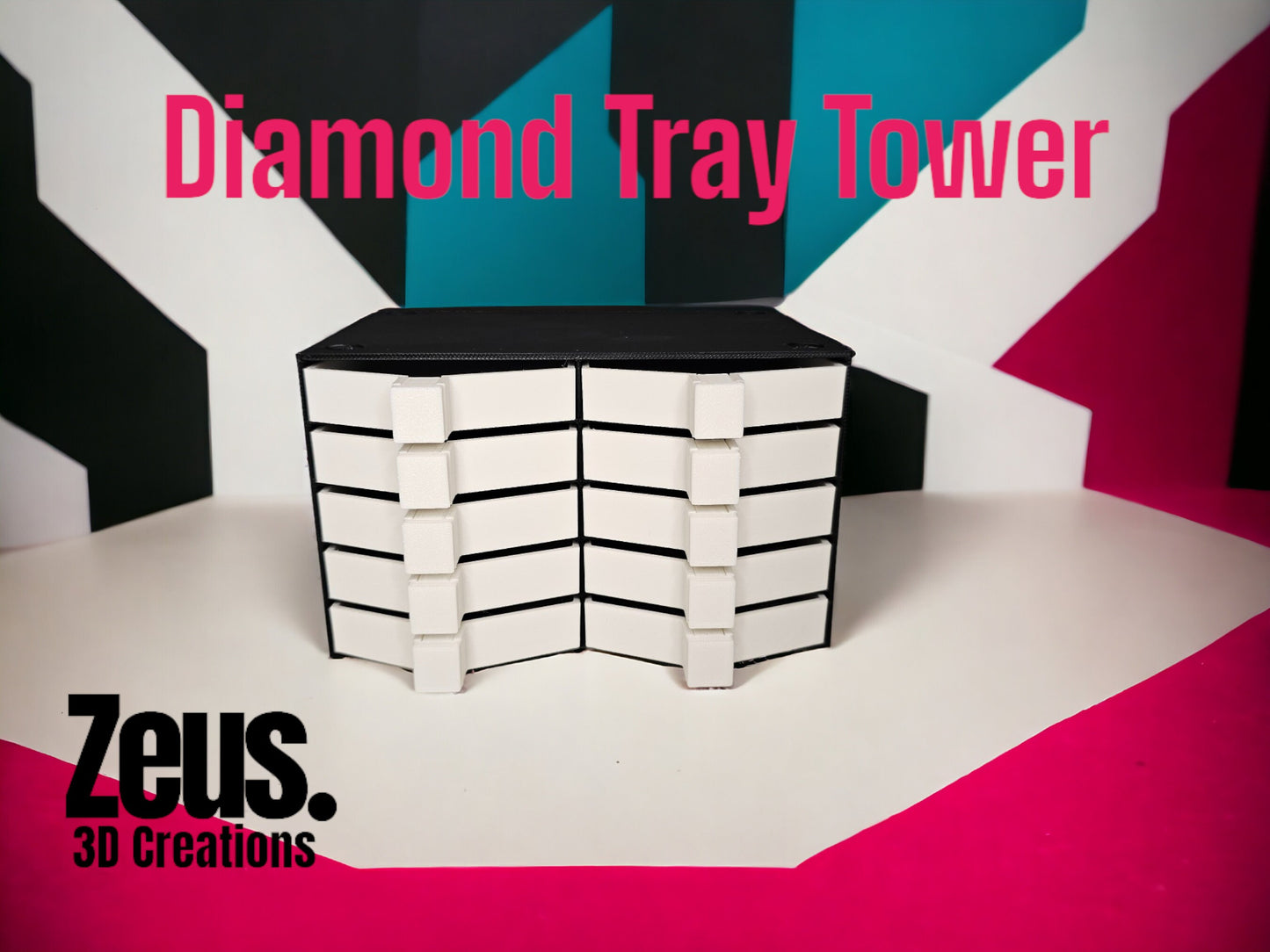 Diamond painting tray tower, stackable, Trabricks